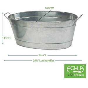 Galvanized tub